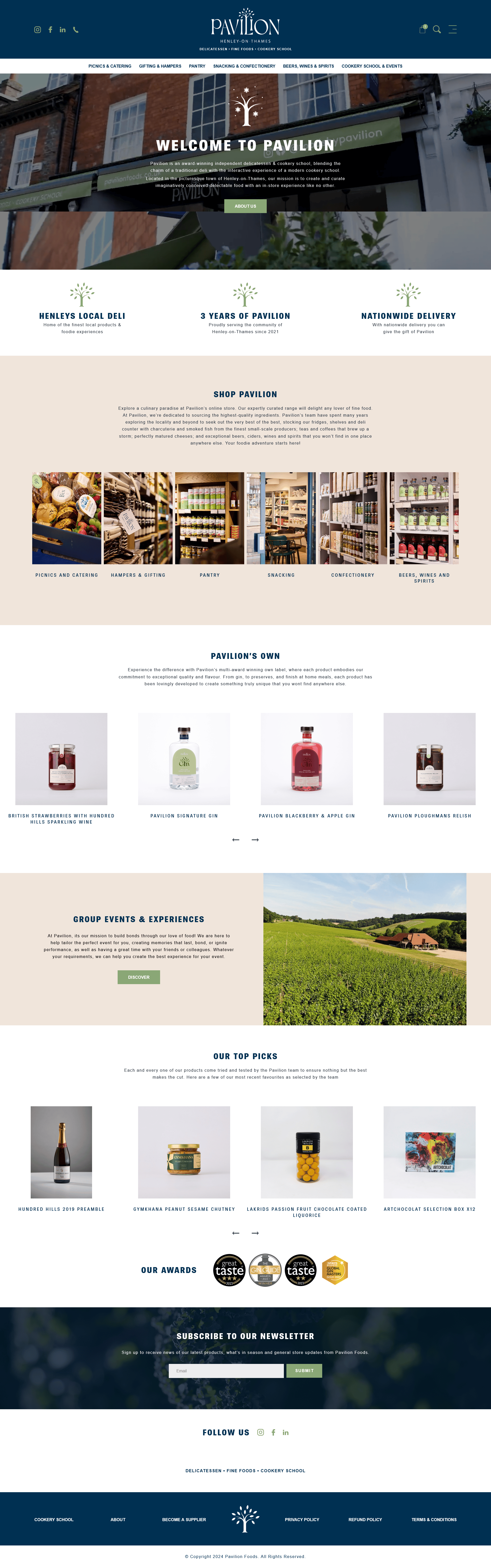 Screenshot of Pavilion Foods